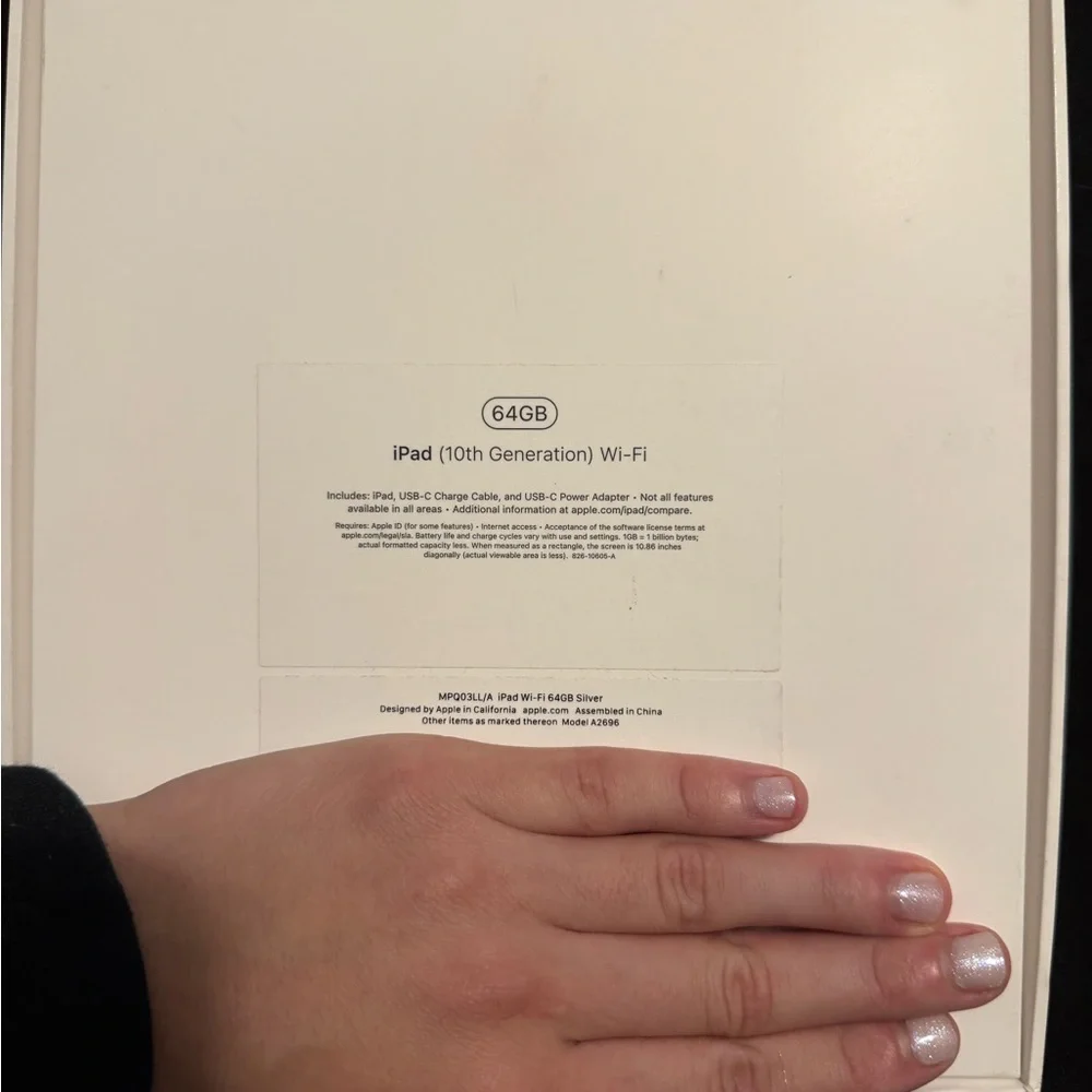 Apple Silver iPad Sleek Design Tablet